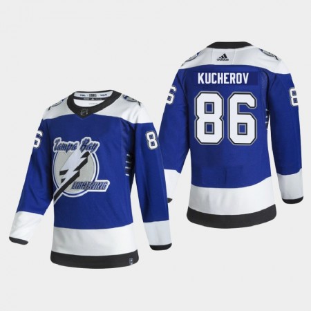 Herren Eishockey Tampa Bay Lightning Trikot Nikita Kucherov 86 2020-21 Reverse Retro Authentic